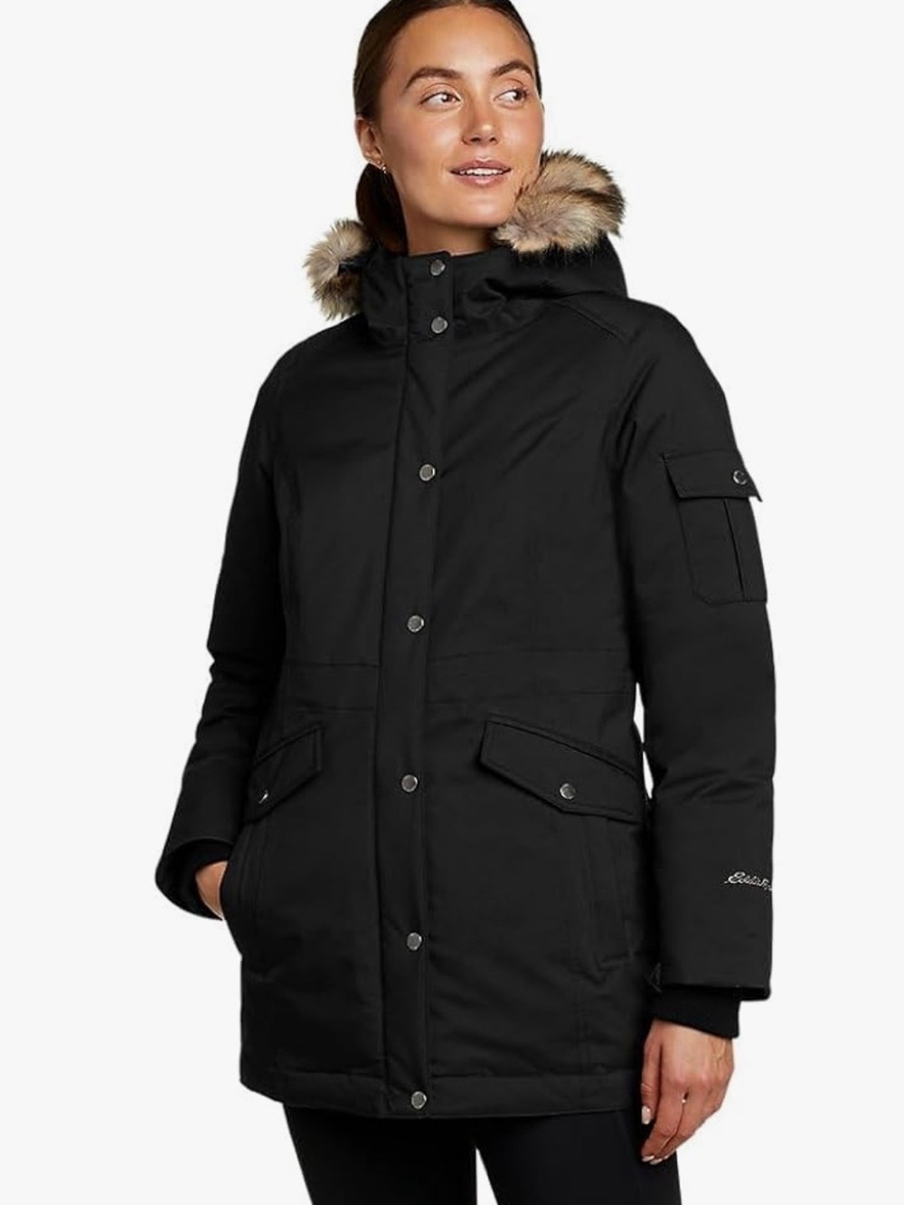 Eddie Bauer Women's Superior Down Waterproof Parka with Removable Hood, sz Med